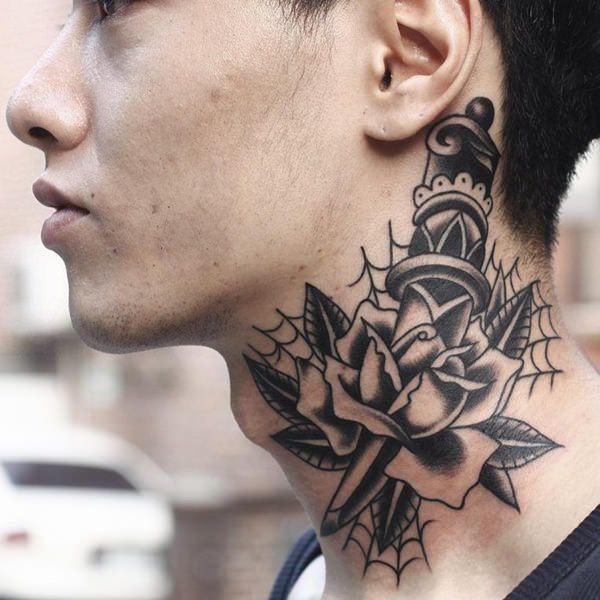 Top 79 Best Throat Tattoos Ideas - [2021 Inspiration Guide] | Throat tattoo,  Tattoos for guys, Sky tattoos